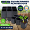 Garden Greens 576PCE Planter Pots Square Reusable Durable 11cm x 11.5cm