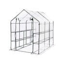 Garden Greens Greenhouse Walk-In Mega Sized Shed 3 Tier Solid Structure 1.95m