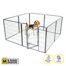 Pet Basic 8 Panel Pet Playpen Exercise Enclosure Cage Puppy Dog 80cm x 80cm