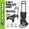 Taipan 65-125KG Foldable Trolley Cart Aluminium 2-In-1 Design Adjustable