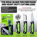 Taipan&reg; Twin Blade Folding Knife Aluminium Handle Carbon Vanadium Steel
