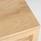 Martina Bedside Table 1 Drawer Storage Cabinet Solid Mango Wood Rattan