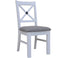 Beechworth Dining Chair Set of 2 Solid Pine Timber Wood Hampton Furniture - Grey