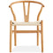 Anemone  Set of 8 Wishbone Dining Chair Beech Timber Replica Hans Wenger Natural