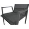 Iberia 2pc Set Aluminium Outdoor Dining Table Chair Charcoal