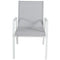 Iberia 2pc Set Aluminium Outdoor Dining Table Chair White