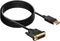 6ft 1.8M Display Port DP To Dual Link DVI-D 24+1 Pin Male Gold Connection Cable