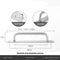 Barn Door Handle Sliding Pull Cabinet Door Handles Drawer knobs Kitchen Handles Silver