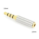 3.5mm male to 2.5mm STEREO Female Audio Adapter Converter Gold Plated