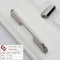 Zinc Kitchen Cabinet Handles Drawer Bar Handle Pull brushed silver color hole to hole size 128mm