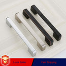 Zinc Kitchen Cabinet Handles Drawer Bar Handle Pull black+copper color hole to hole size 256mm