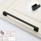 Zinc Kitchen Cabinet Handles Drawer Bar Handle Pull black color hole to hole size 224mm