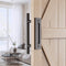 30cm Pull and Flush Barn Door Handle Square Handles set of Frosted Black Surface Round