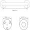 30cm Stainless Steel Handle for Shower Toilet Grab Bar Handle Bathroom Stairway Handrail Elderly Senior Assist