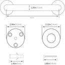 50cm Stainless Steel Handle for Shower Toilet Grab Bar Handle Bathroom Stairway Handrail Elderly Senior Assist