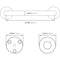 80cm Stainless Steel Handle for Shower Toilet Grab Bar Handle Bathroom Stairway Handrail Elderly Senior Assist