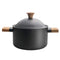 Non-stick Carbon Steel Dutch oven soup pot pan frying pan with lid wooden handle