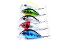 5x 5.5cm Popper Crank Bait Fishing Lure Lures Surface Tackle Saltwater