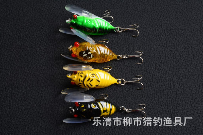 4x Popper Poppers 5cm Fishing Lure Lures Surface Tackle Fresh Saltwater