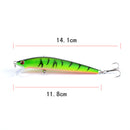7x Popper Minnow 11.8cm Fishing Lure Lures Surface Tackle Fresh Saltwater