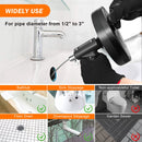 Toilet Drain Auger, 5m Kitchen and Bathroom Plumbing Clean Sinks Sewer Blockages Remover