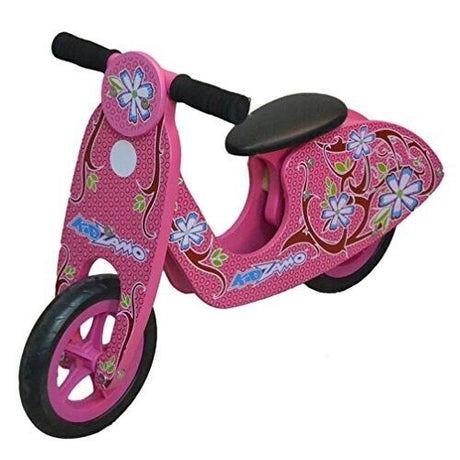 Kidzamo Maria Pink Wooden Balance Scooter 12