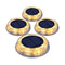 Solar Deck Lights in Warm White- 4 in One Pack