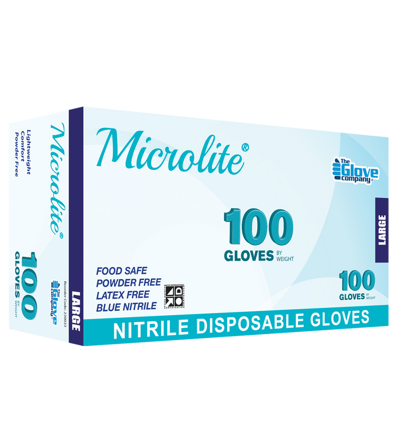 Microlite Nitrile - Disposable Medical Gloves - 100pc Small