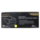 3Ply Surgical Face Mask Black 50pk