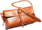 Fashionable brown cowhide leather bag, leather bag purse, leather shoulder bag