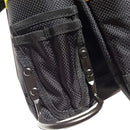 Durable tool pouch apron tool belt in 1680 D Nylon / polyester with a webbing belt