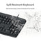 Classic Desktop PC Laptop Wired Combination Mouse Keyboard Interface Black Sets