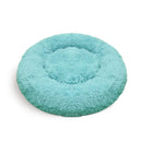 Pet Dog Bed Warm Plush Round Comfortable Nest Comfy Sleeping kennel Green M 70cm