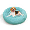 Pet Dog Bed Warm Plush Round Comfortable Nest Comfy Sleeping kennel Green M 70cm