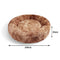 Pawfriends Dog Cat Pet Calming Bed Washable ZIPPER Cover Warm Soft Plush Round Sleeping 100