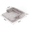 Pet Sofa Bed Dog Calming Sofa Cover Protector Cushion Plush Mat M