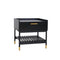ALCONA Night Stand In Matte Black