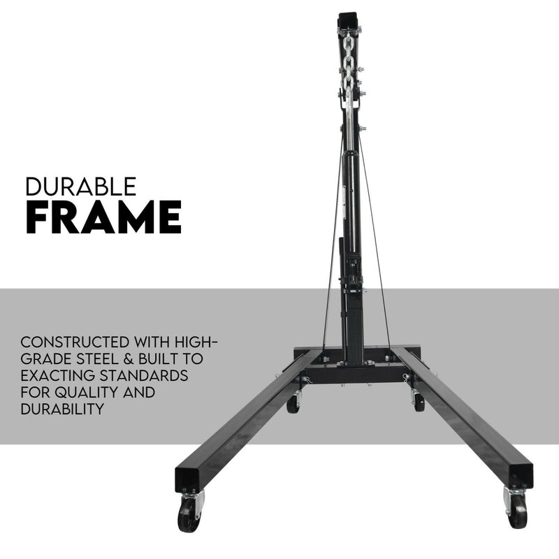 2 Ton Hydraulic Engine Crane Folding Hoist Stand Mobile Garage Workshop