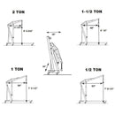 2 Ton Hydraulic Engine Crane Folding Hoist Stand Mobile Garage Workshop