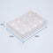 100 Pack of White Card Chocolate Sweet Soap Product Reatail Gift Box - 12 bay 4x4x3cm Compartments  - Clear Slide On Lid - 16x12x3cm