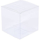 100 Piece Pack -PVC Clear See Through Plastic 15cm Square Cube Box - Large Bomboniere Product Exhibition Gift