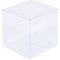 100 Piece Pack -PVC Clear See Through Plastic 15cm Square Cube Box - Large Bomboniere Product Exhibition Gift