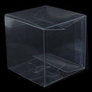 100 Piece Pack -PVC Clear See Through Plastic 15cm Square Cube Box - Large Bomboniere Product Exhibition Gift