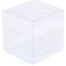 100 Pack of 9cm Sqaured Cube Gift Box -  Product Showcase Clear Plastic Shop Display Storage Packaging Box