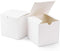 100 Pack of White 5x5x8cm Square Cube Card Gift Box - Folding Packaging Small rectangle/square Boxes for Wedding Jewelry Gift Party Favor Model Candy Chocolate Soap Box