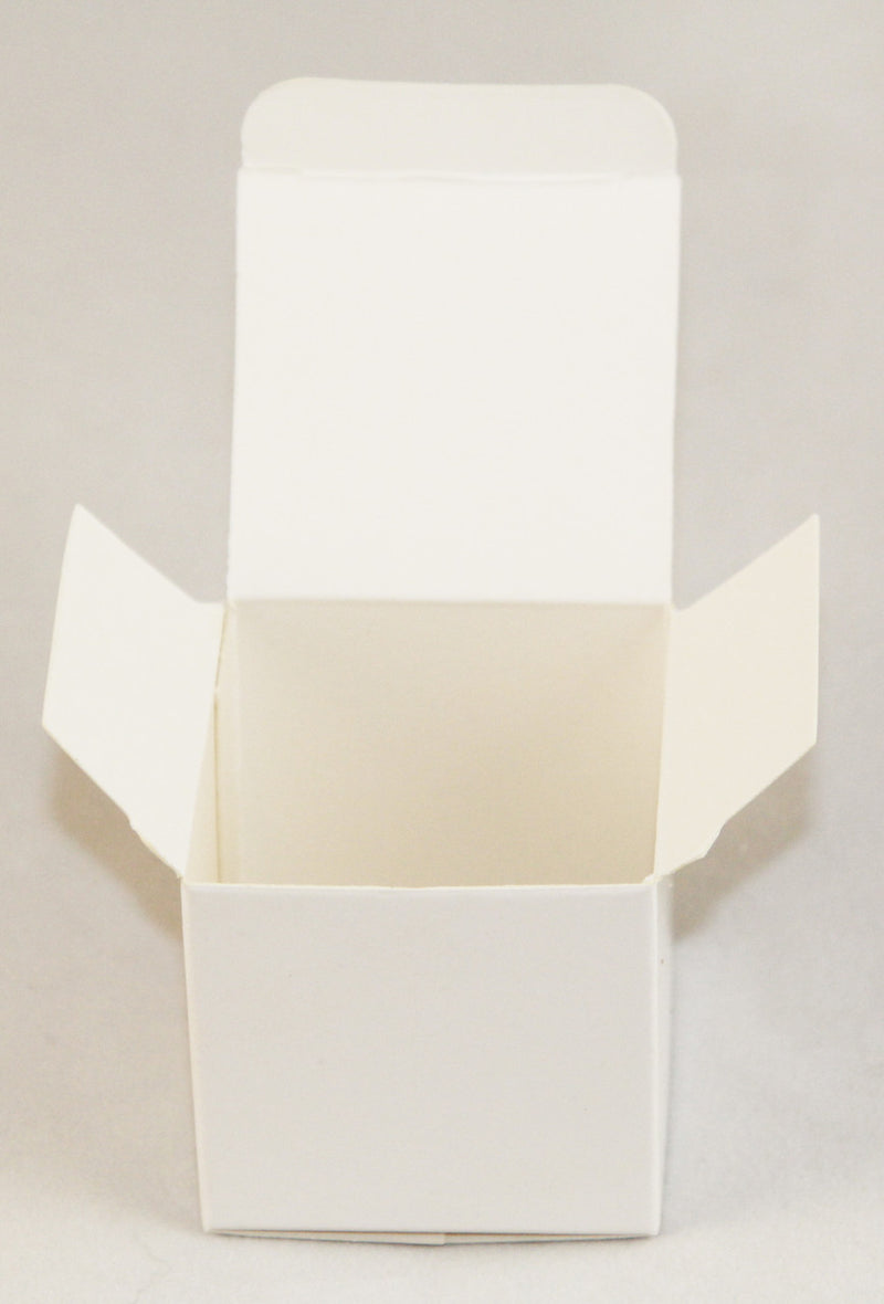 100 Pack of White 5x5x8cm Square Cube Card Gift Box - Folding Packaging Small rectangle/square Boxes for Wedding Jewelry Gift Party Favor Model Candy Chocolate Soap Box