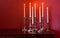 10 pack white wax 20cm taper church house vigil candleabra candle 2CM WIDE