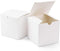 10 Pack of White 5cm Square Cube Card Gift Box - Folding Packaging Small rectangle/square Boxes for Wedding Jewelry Gift Party Favor Model Candy Chocolate Soap Box