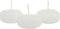 10 Pack of 6 Hour White Floating Candles - 5.8cm diameter - wedding party decoration