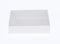 10 Pack of White Card Box - Clear Slide On Lid - 17 x 25 x 5cm -  Large Beauty Product Gift Giving Hamper Tray Merch Fashion Cake Sweets Xmas